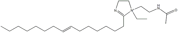 1-[2-(Acetylamino)ethyl]-1-ethyl-2-(7-pentadecenyl)-2-imidazoline-1-ium Struktur