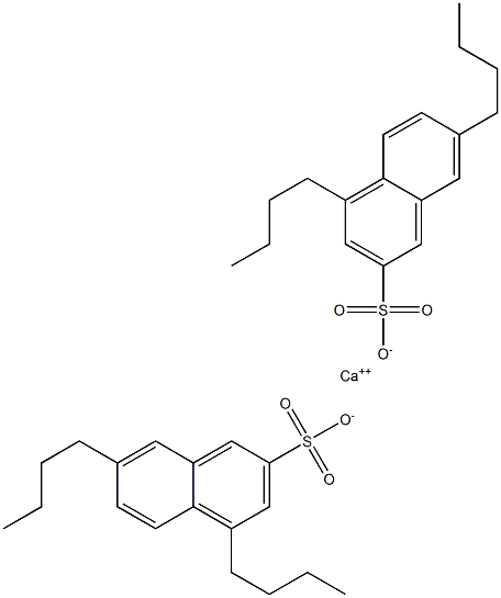 Bis(4,7-dibutyl-2-naphthalenesulfonic acid)calcium salt Struktur