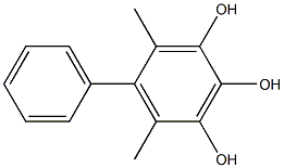 4,6-Dimethyl-5-phenylbenzene-1,2,3-triol Struktur