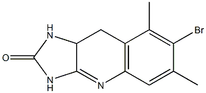 7-Bromo-6,8-dimethyl-9,9a-dihydro-1H-imidazo[4,5-b]quinolin-2(3H)-one Struktur