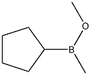 Cyclopentyl(methyl)(methoxy)borane Struktur