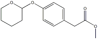 [p-(Tetrahydro-2H-pyran-2-yloxy)phenyl]acetic acid methyl ester Struktur