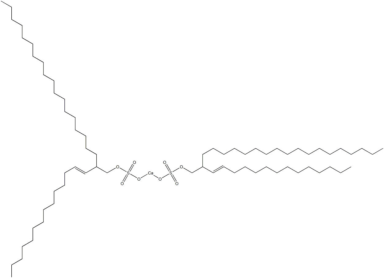 Bis[2-(1-tetradecenyl)icosyloxysulfonyloxy]calcium Struktur