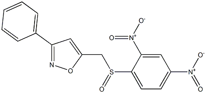 3-Phenyl-5-[[(2,4-dinitrophenyl)sulfinyl]methyl]isoxazole Struktur