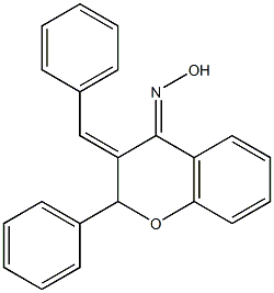 3-Benzylidene-2-phenylchroman-4-one oxime Struktur