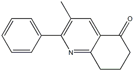 2-Phenyl-3-methyl-7,8-dihydroquinolin-5(6H)-one Struktur