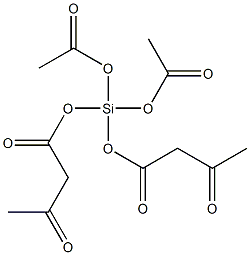 Diacetoxybis(acetoacetyloxy)silane Struktur