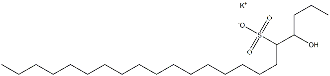 4-Hydroxydocosane-5-sulfonic acid potassium salt Struktur