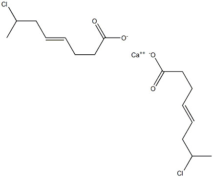 Bis(7-chloro-4-octenoic acid)calcium salt Struktur