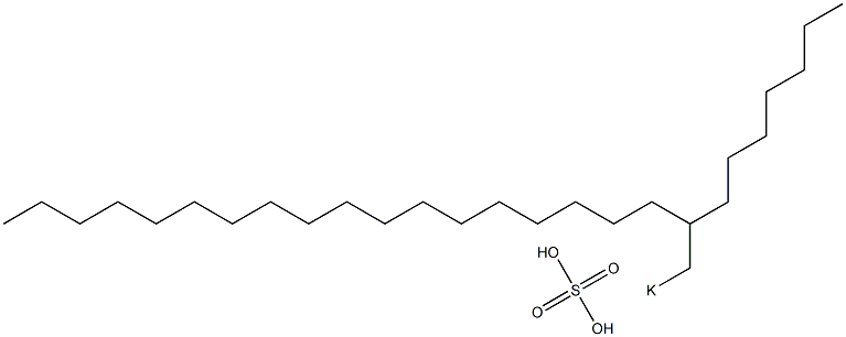 Sulfuric acid 2-heptylicosyl=potassium salt Struktur