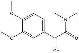 (+)-3,4-Dimethoxy-N,N-dimethyl-L-mandelamide Struktur