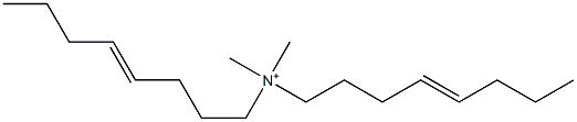 N,N-Dimethyl-N,N-di(4-octenyl)aminium Struktur