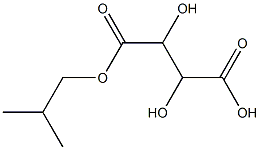 L-Tartaric acid hydrogen 1-isobutyl ester Struktur