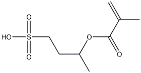 3-(Methacryloyloxy)-1-butanesulfonic acid Struktur