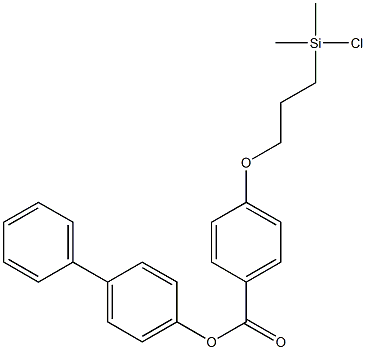 4-[3-(Chlorodimethylsilyl)propoxy]benzoic acid 1,1'-biphenyl-4-yl ester Struktur