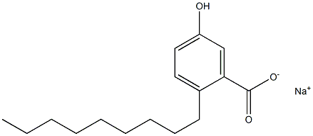 2-Nonyl-5-hydroxybenzoic acid sodium salt Struktur