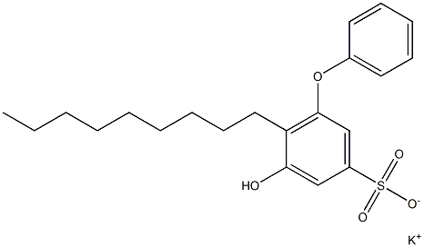 5-Hydroxy-6-nonyl[oxybisbenzene]-3-sulfonic acid potassium salt Struktur