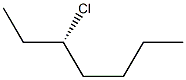 [S,(+)]-3-Chloroheptane Struktur