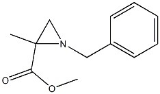 1-Benzyl-2-methylaziridine-2-carboxylic acid methyl ester Struktur