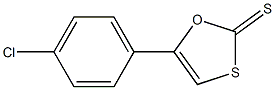 5-(4-Chlorophenyl)-1,3-oxathiole-2-thione Struktur