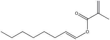 Methacrylic acid (1-octenyl) ester Struktur