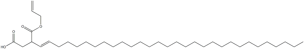 3-(1-Triacontenyl)succinic acid 1-hydrogen 4-allyl ester Struktur