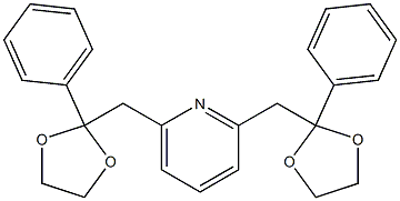 2,6-Bis[(2-phenyl-1,3-dioxolan-2-yl)methyl]pyridine Struktur