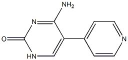 5-(4-Pyridyl)-4-aminopyrimidin-2(1H)-one Struktur