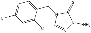 1-Amino-4-(2,4-dichlorobenzyl)-1H-1,2,4-triazole-5(4H)-thione Struktur