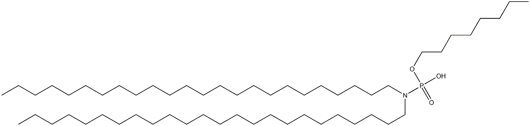 N,N-Ditetracosylamidophosphoric acid hydrogen octyl ester Struktur