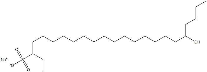 19-Hydroxytricosane-3-sulfonic acid sodium salt Struktur