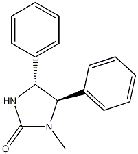 [4R,5R,(+)]-4,5-Dihydro-4,5-diphenyl-1-methyl-1H-imidazole-2(3H)-one Struktur