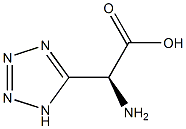 (S)-2-(1H-Tetrazol-5-yl)-2-aminoethanoic acid Struktur