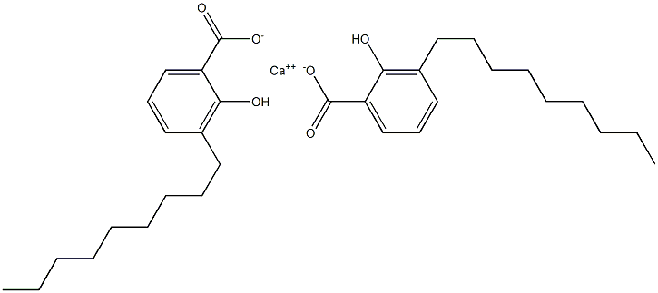 Bis(3-nonyl-2-hydroxybenzoic acid)calcium salt Struktur