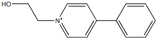 1-(2-Hydroxyethyl)-4-phenylpyridinium Struktur