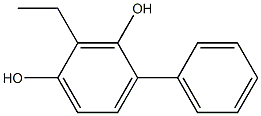 2-Ethyl-4-phenyl-1,3-benzenediol Struktur