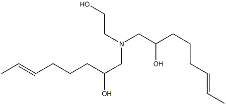 1,1'-[(2-Hydroxyethyl)imino]bis(6-octen-2-ol) Struktur