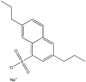 3,7-Dipropyl-1-naphthalenesulfonic acid sodium salt Struktur