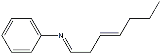 N-(3-Hepten-1-ylidene)aniline Struktur