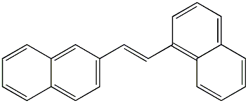 1-(1-Naphtyl)-2-(2-naphtyl)ethene Struktur