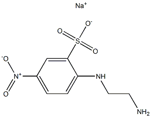 2-[(2-Aminoethyl)amino]-5-nitrobenzenesulfonic acid sodium salt Struktur