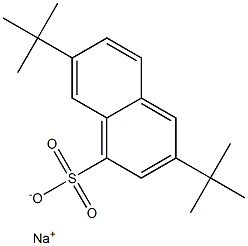 3,7-Bis(1,1-dimethylethyl)-1-naphthalenesulfonic acid sodium salt Struktur