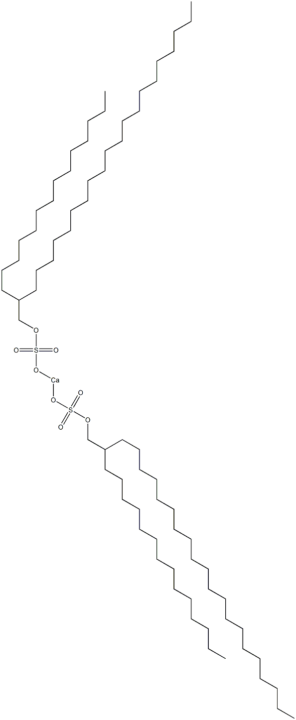 Bis(2-tetradecyldocosyloxysulfonyloxy)calcium Struktur