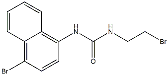 1-(2-Bromoethyl)-3-(4-bromo-1-naphtyl)urea Struktur