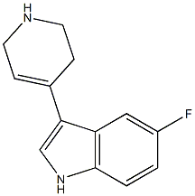 3-(1,2,3,6-Tetrahydropyridine-4-yl)-5-fluoro-1H-indole Struktur