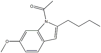 1-Acetyl-2-butyl-6-methoxy-1H-indole Struktur