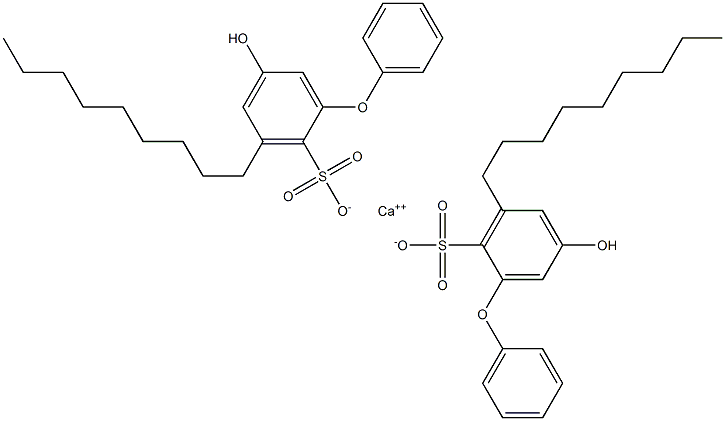 Bis(5-hydroxy-3-nonyl[oxybisbenzene]-2-sulfonic acid)calcium salt Struktur