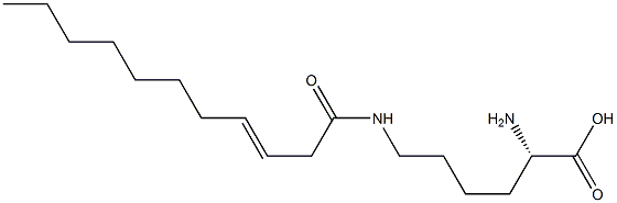 N6-(3-Undecenoyl)lysine Struktur