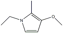 1-Ethyl-2-methyl-3-(methyloxy)-1H-pyrrole Struktur