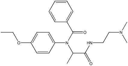 N-[1-[[2-(Dimethylamino)ethyl]carbamoyl]ethyl]-4'-ethoxybenzanilide Struktur